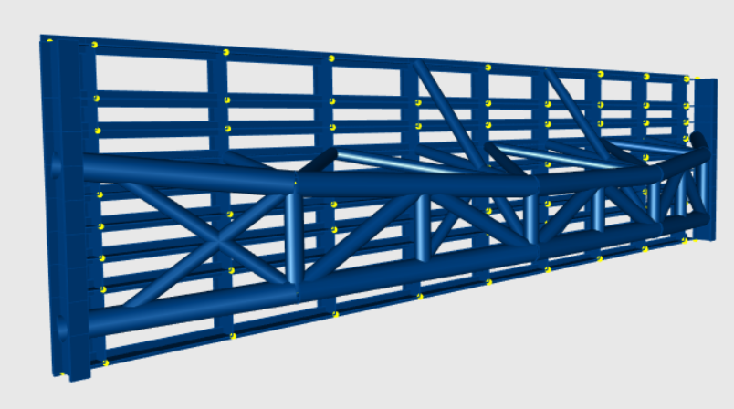 Tính toán cửa van thủy lợi kích thước 30x8 m