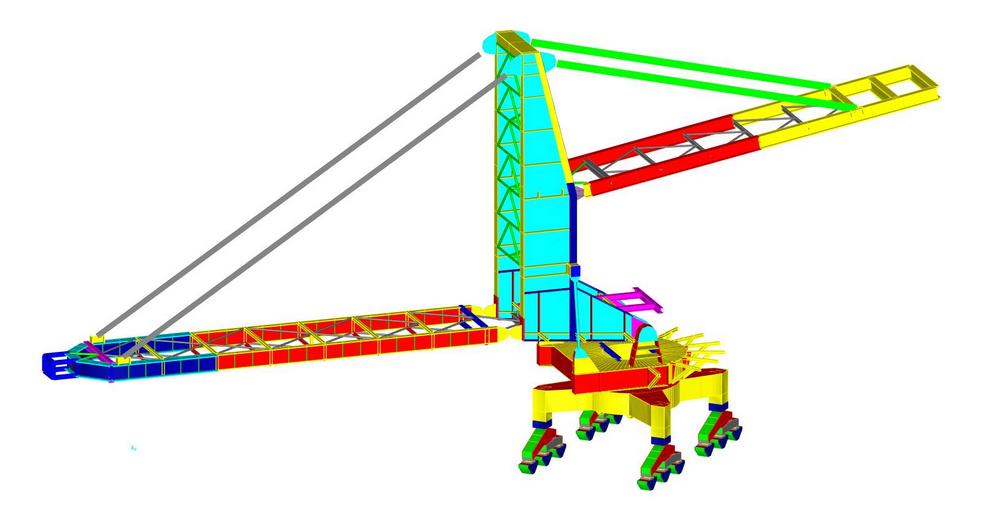 Mô hình 3D máy đánh đống – phá đống